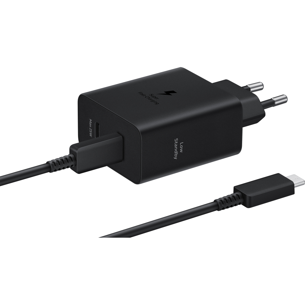 Зарядний пристрій Samsung 50W 2xUSB-С + cableUSB-C to USB-C 1.8m black (EP-T5020XBEGEU) - зображення 4