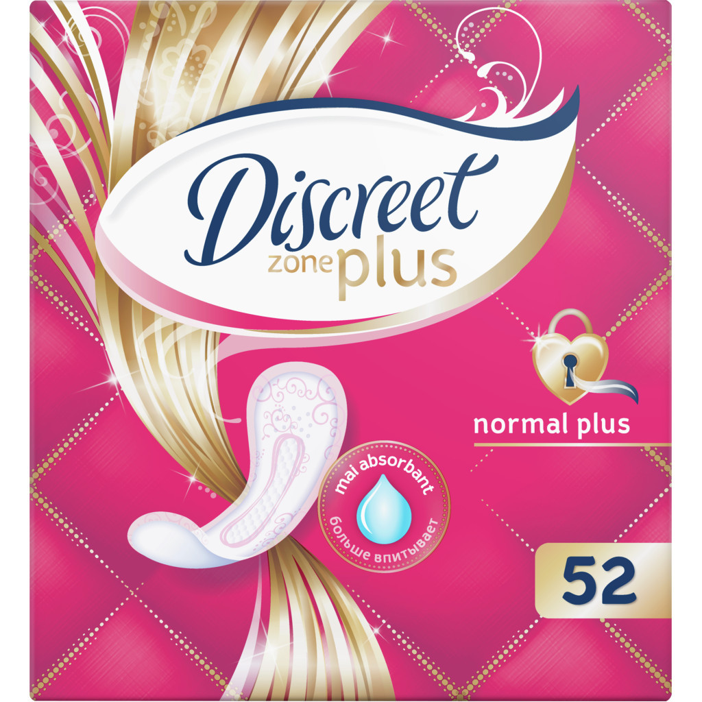 Щоденні прокладки Discreet ZonePlus Normal 52 шт. (8006540214497) - зображення 2