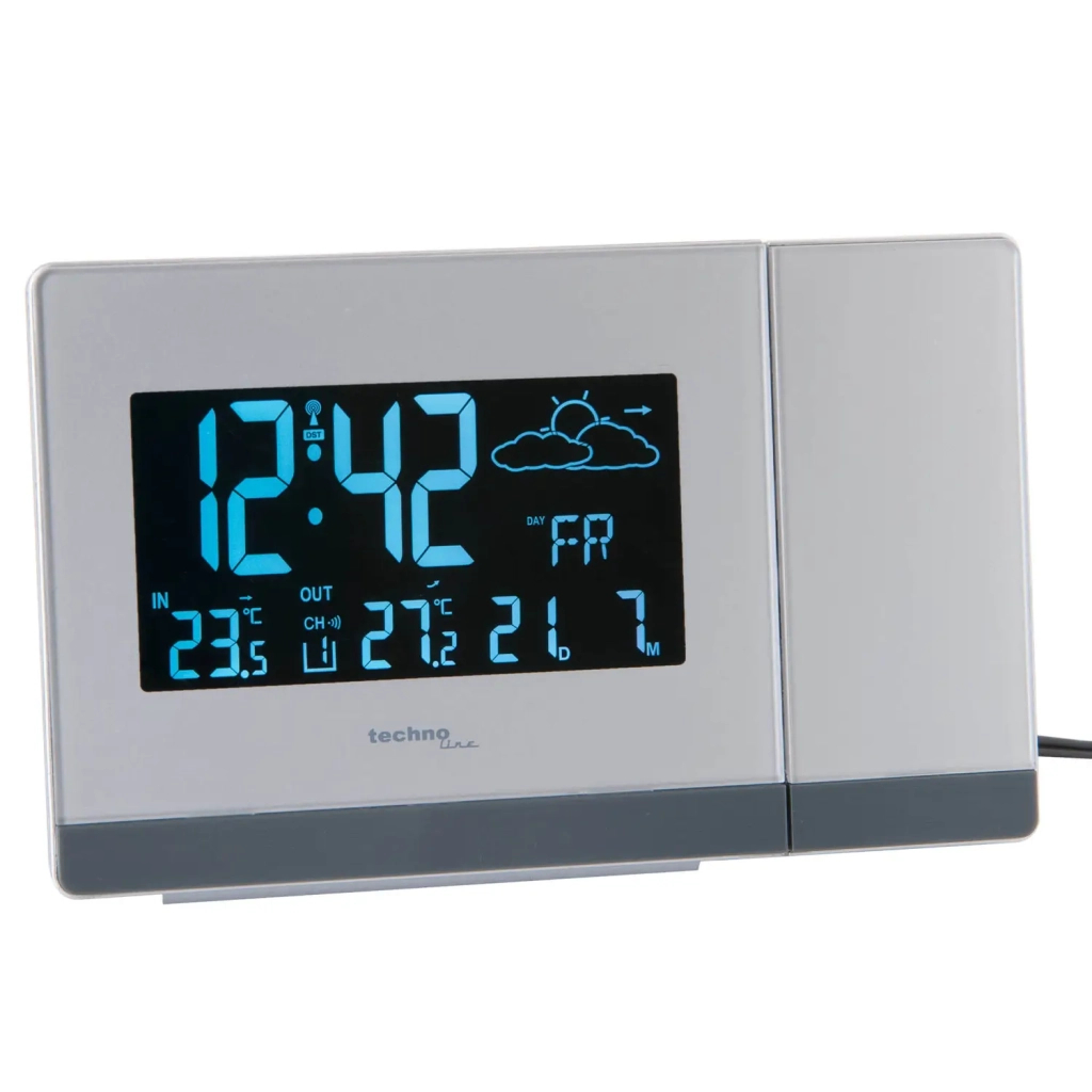 Настільний годинник Technoline WT549 проекційний White (DAS301195) - зображення 4