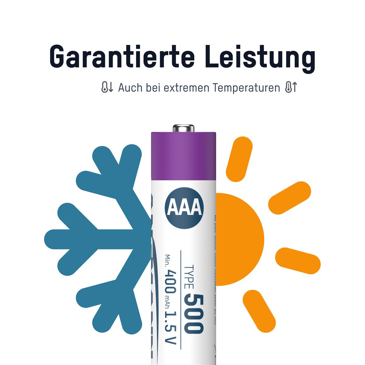 Акумулятори Ansmann AAA/HR03 Li-Ion 500 mAh BL 4 шт - изображение 5