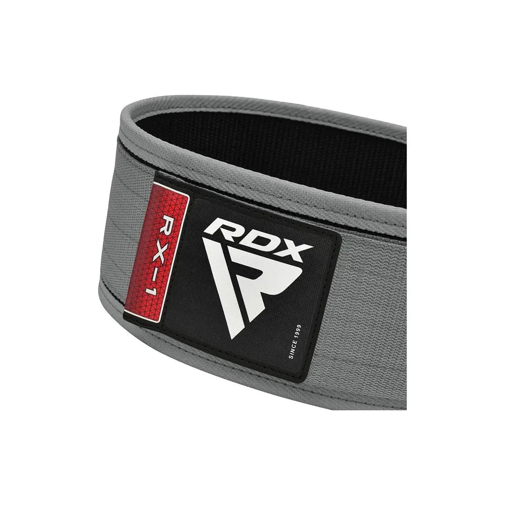 Атлетичний пояс RDX RX1 Weight Lifting Belt Grey XL (WBS-RX1G-XL) - зображення 6