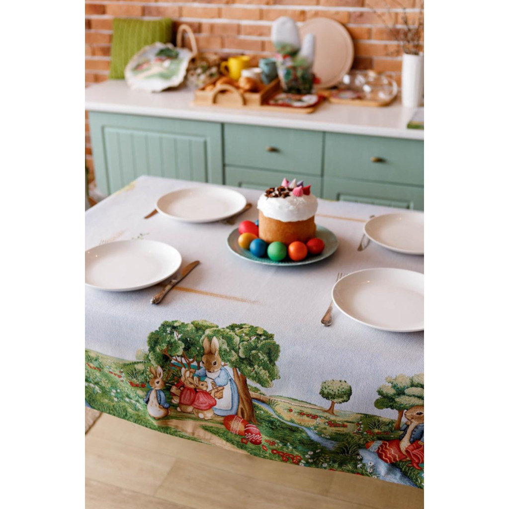 Скатертина Прованс гобеленова Галявина 135х180 см (034105) - зображення 8