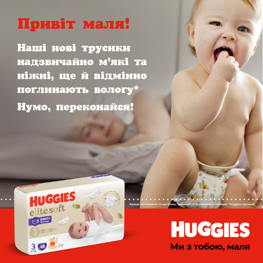 Підгузки Huggies Elite Soft 3 (6-11 кг) Mega 48 шт (5029053549293) - зображення 12