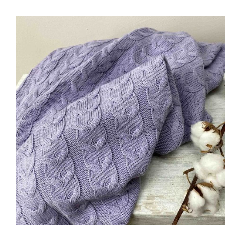 Плед Прованс Глорія 190х220 коси Лавандовий (21249) - зображення 3