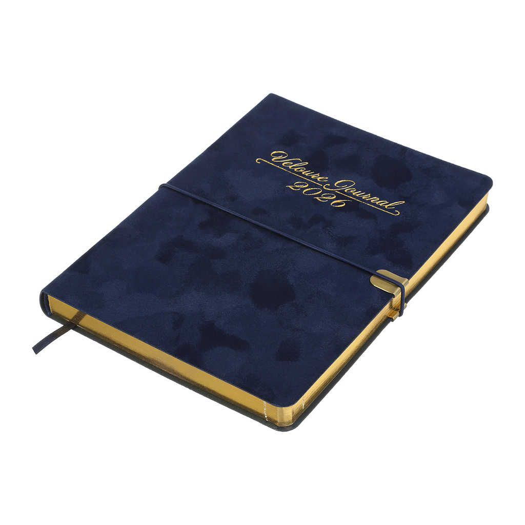 Тижневик Buromax датований 2026 VELOUR, А5 синій (BM.2134-02) - зображення 2