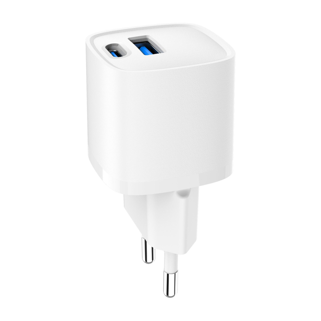 Зарядний пристрій Gembird 1xUSB-C PD20W + 1xUSB QC3.0 white (TA-UC-PDQC20-W-01) - зображення 6