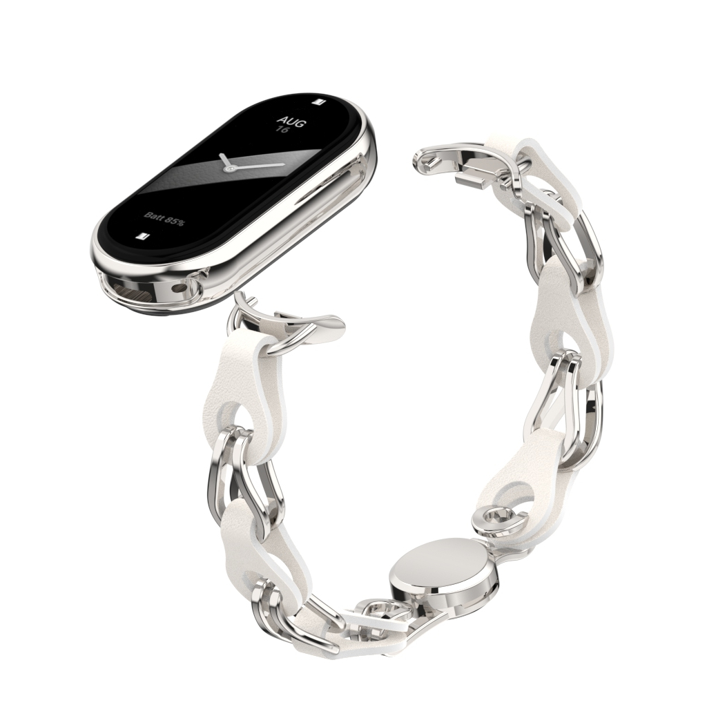 Ремінець до фітнес браслета Armorstandart Chain Wristband для Xiaomi Smart Band 10/9/8 Silver (ARM86889) - зображення 2