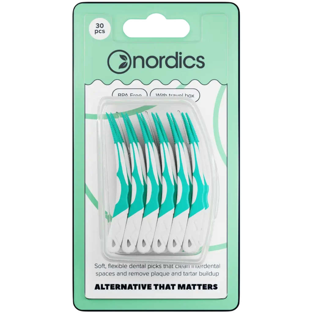 Щітки для міжзубних проміжків Nordics Silicon Interdental Softpicks Силіконові 30 шт. (3800500324531) - зображення 1