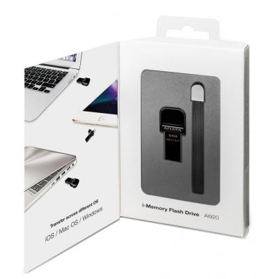 USB флеш накопичувач ADATA 64GB I920 Black USB 3.1/Lightning (AAI920-64G-CBK) - зображення 6