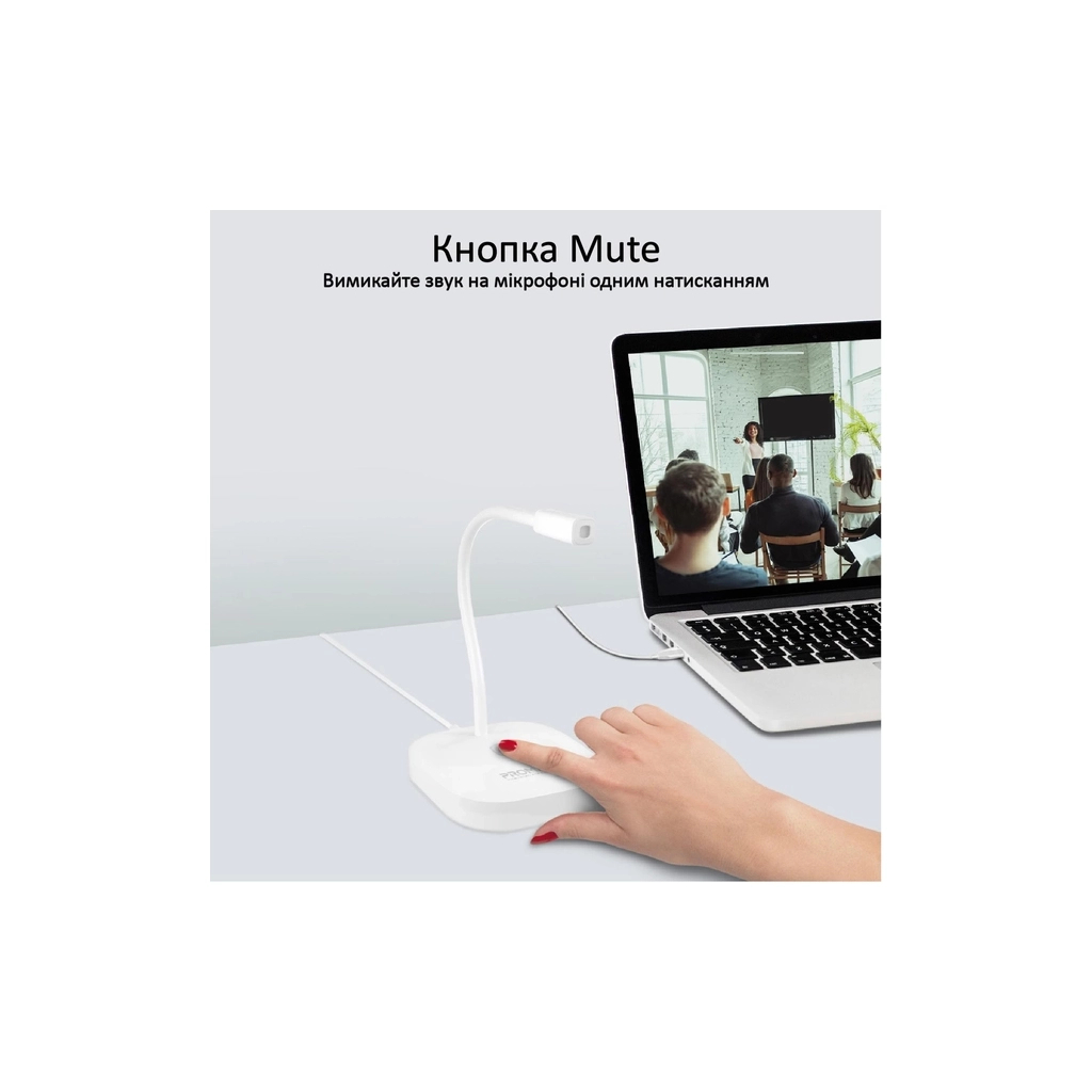 Мікрофон Promate ProMic-1 USB White (promic-1.white) - зображення 5