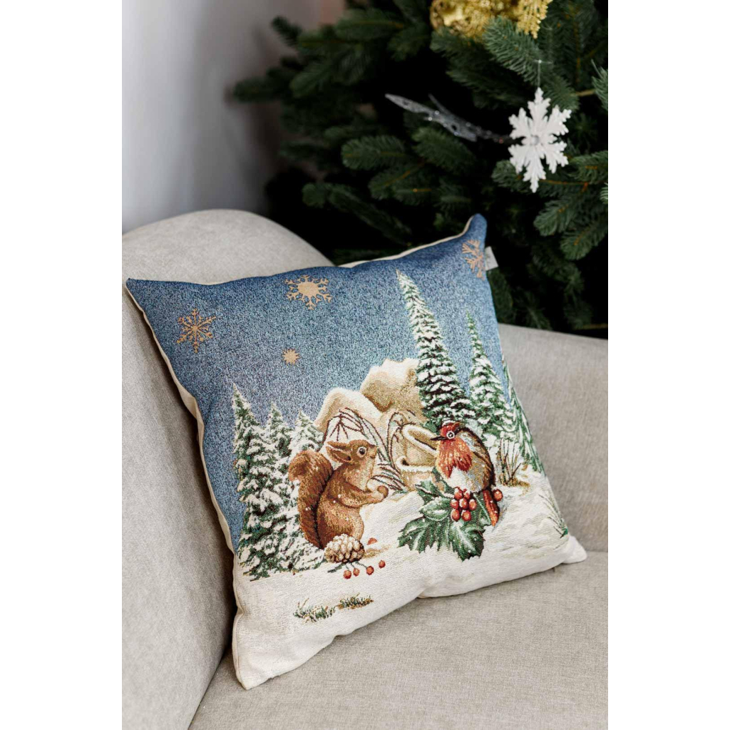 Наволочка Прованс гобеленова Блакитне сяйво 45х45см Білочка (4823093450189) - изображение 2