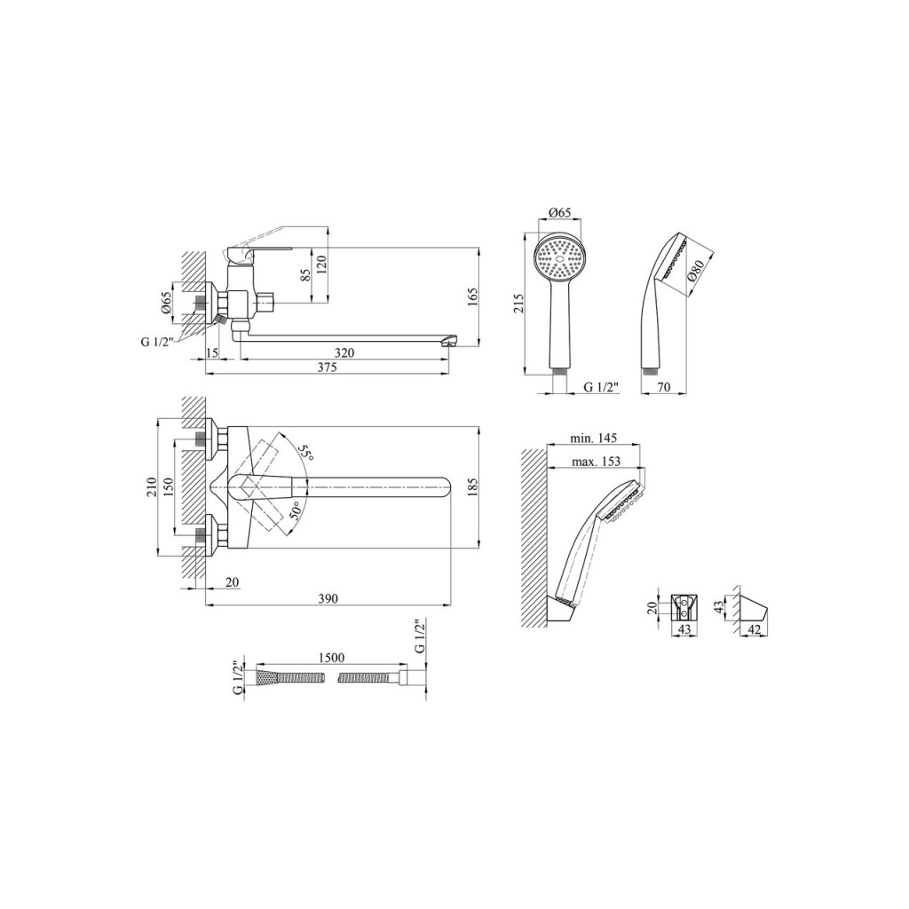 Змішувач Kroner Oker-C070 (CV019668) - изображение 9
