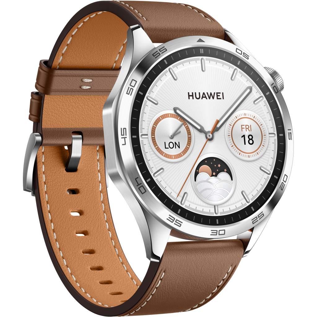 Смарт-годинник Huawei WATCH GT 4 46mm Classic Brown Leather (55020BGW) - зображення 3