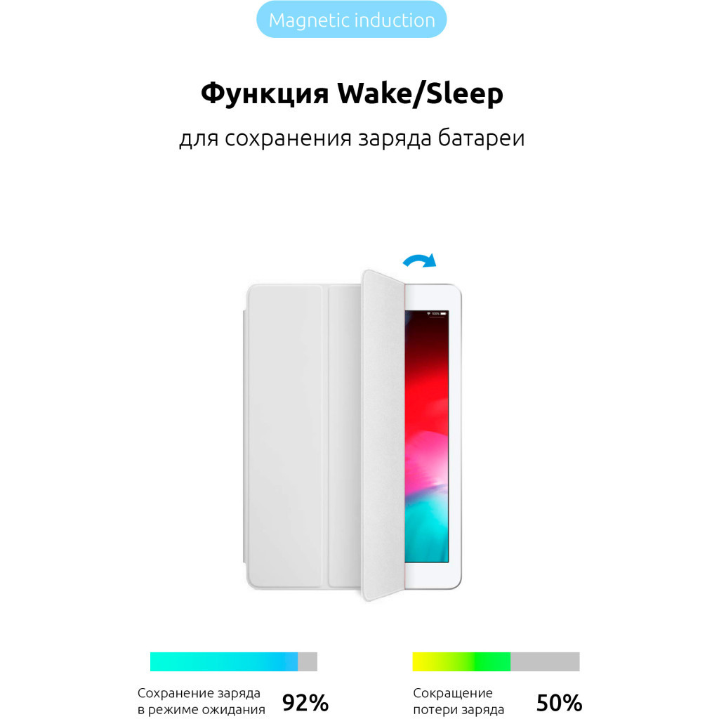 Чохол до планшета Armorstandart Smart Case iPad 10.2 (2021/2020/2019) White (ARM60998) - зображення 4