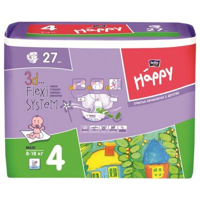 Підгузки Bella Baby Happy Maxi 8-18 кг 27 шт (5900516600785) - зображення 1