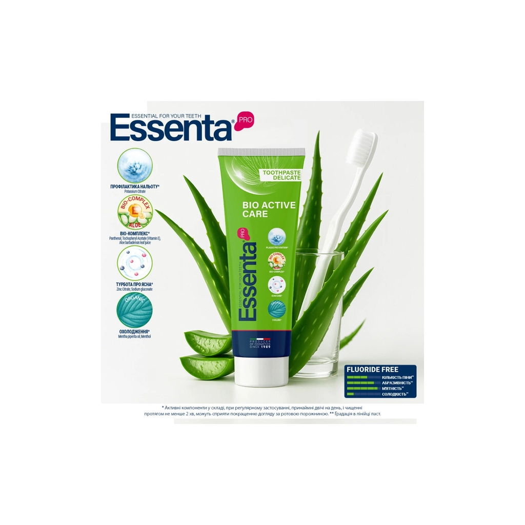 Зубна паста Essenta Pro Bio Active Care 75 мл (8031447500091) - зображення 4