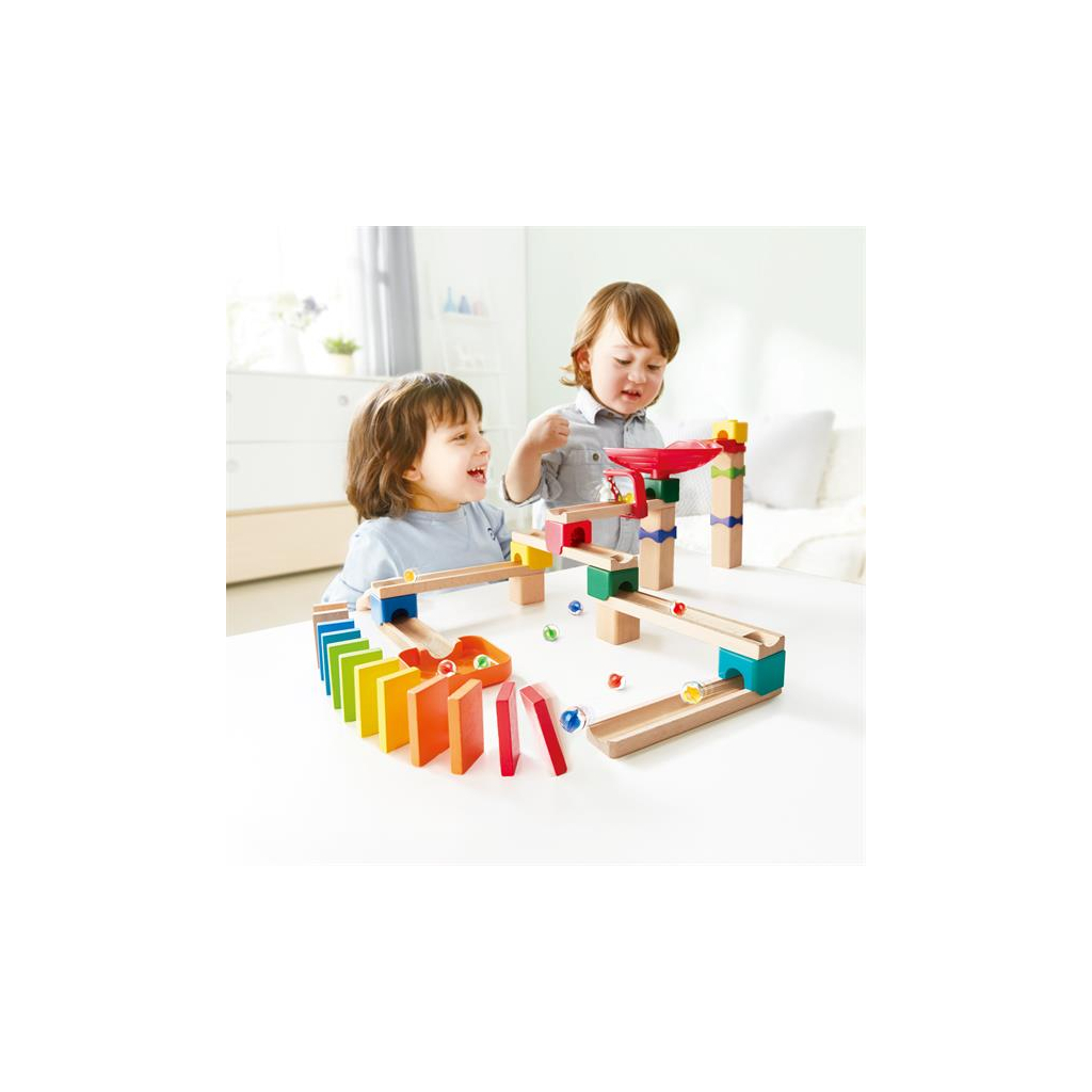 Конструктор Hape лабіринт Marble Run Безліч доріжок 50 елементів (E1102) - зображення 1