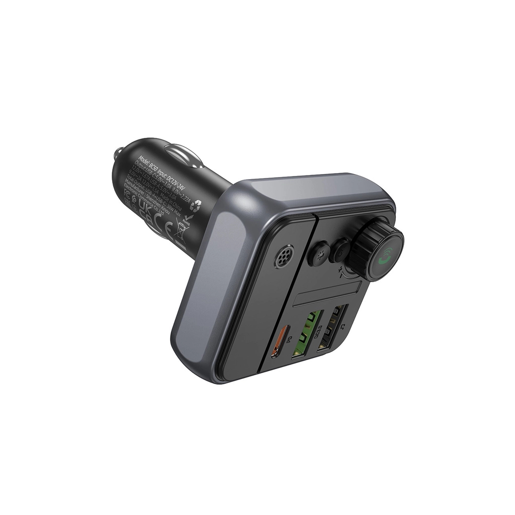 FM модулятор BOROFONE BC50, Black, Box - зображення 5