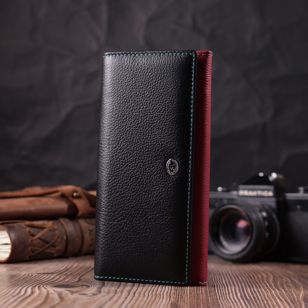 Гаманець ST Leather З натуральної шкіри Різнокольоровий (22517) - зображення 8