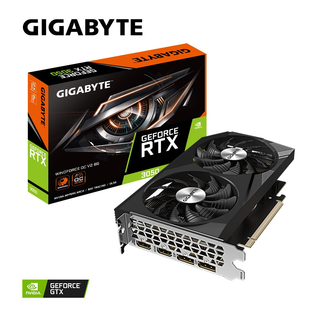 Відеокарта GIGABYTE GeForce RTX3050 8Gb WINDFORCE OC V2 (GV-N3050WF2OCV2-8GD) - зображення 8