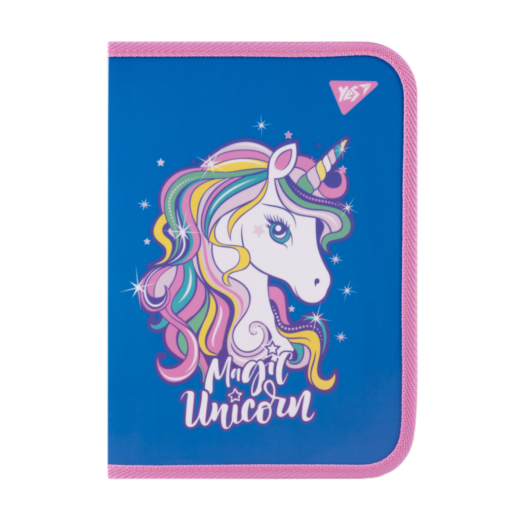 Папка для зошитів Yes пластикова на блискавці Glamour синя В5 (492206) - зображення 1