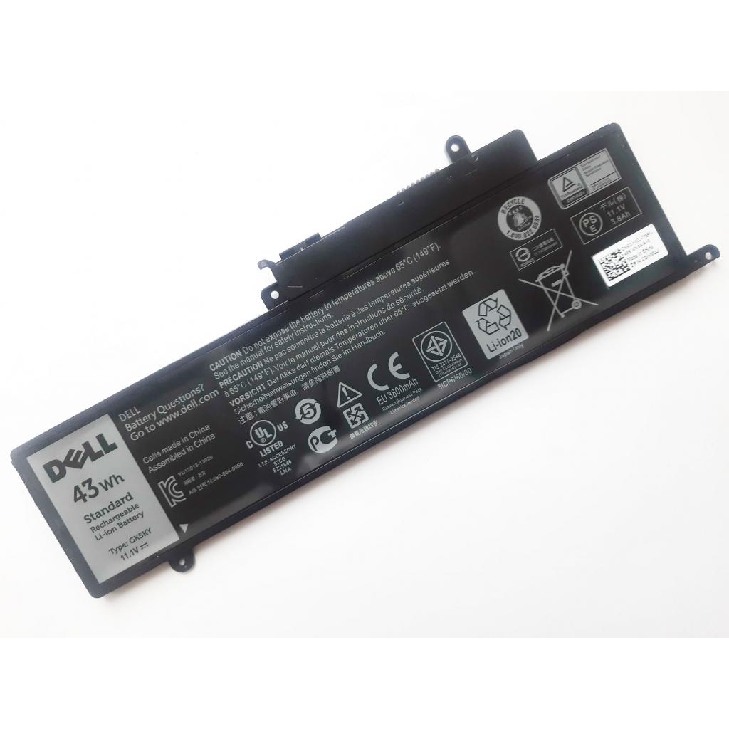 Акумулятор до ноутбука Dell Inspiron 11-3147 GK5KY, 43Wh (3800mAh), 3cell, 11.1V, Li-ion (A47609) - зображення 2