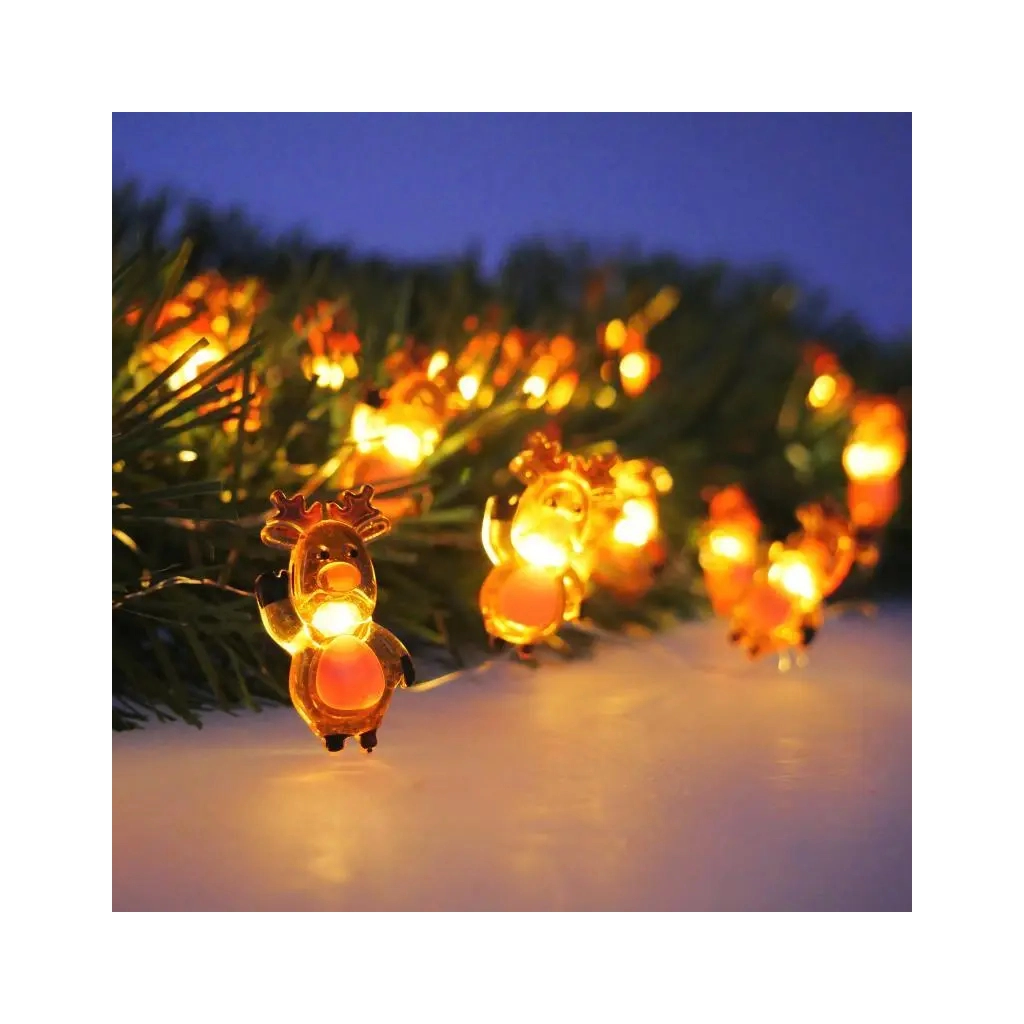 Гірлянда Chomik Струна Олень 2.2 м 20 LED Теплий білий (5900779854161) - зображення 4