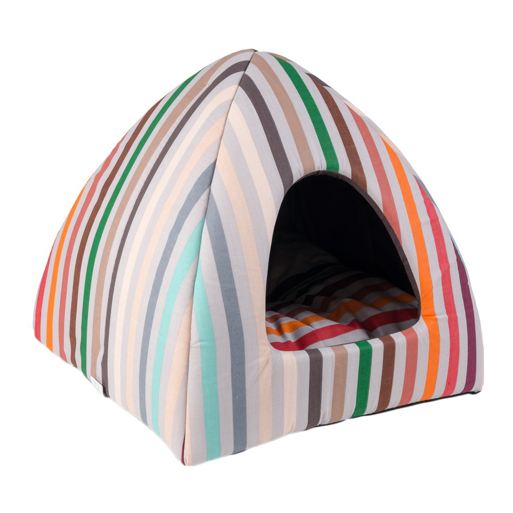 Будиночок для тварин Природа "CAPRICE" 38х38х36 см (смужка) (4823082419906) - зображення 1