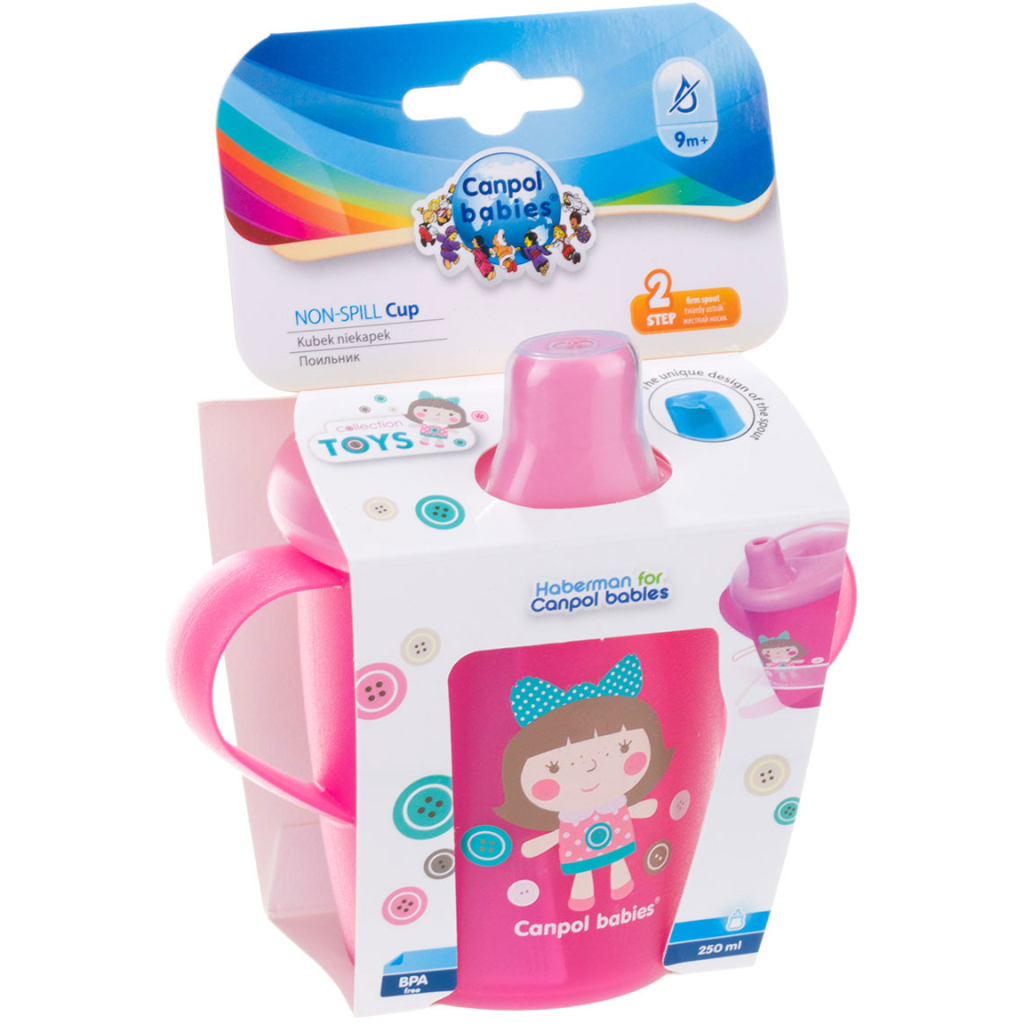 Поїльник-непроливайка Canpol babies Toys 250 мл Рожева (31/200_pin) - зображення 5