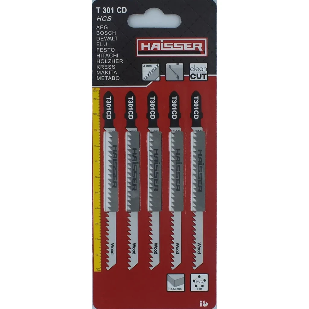 Полотно HAISSER пиляльне - T301СD, 90мм, н-р 5шт (17373) - зображення 1