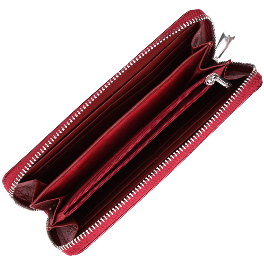 Гаманець ST Leather З натуральної шкіри Червоний (22677) - зображення 6