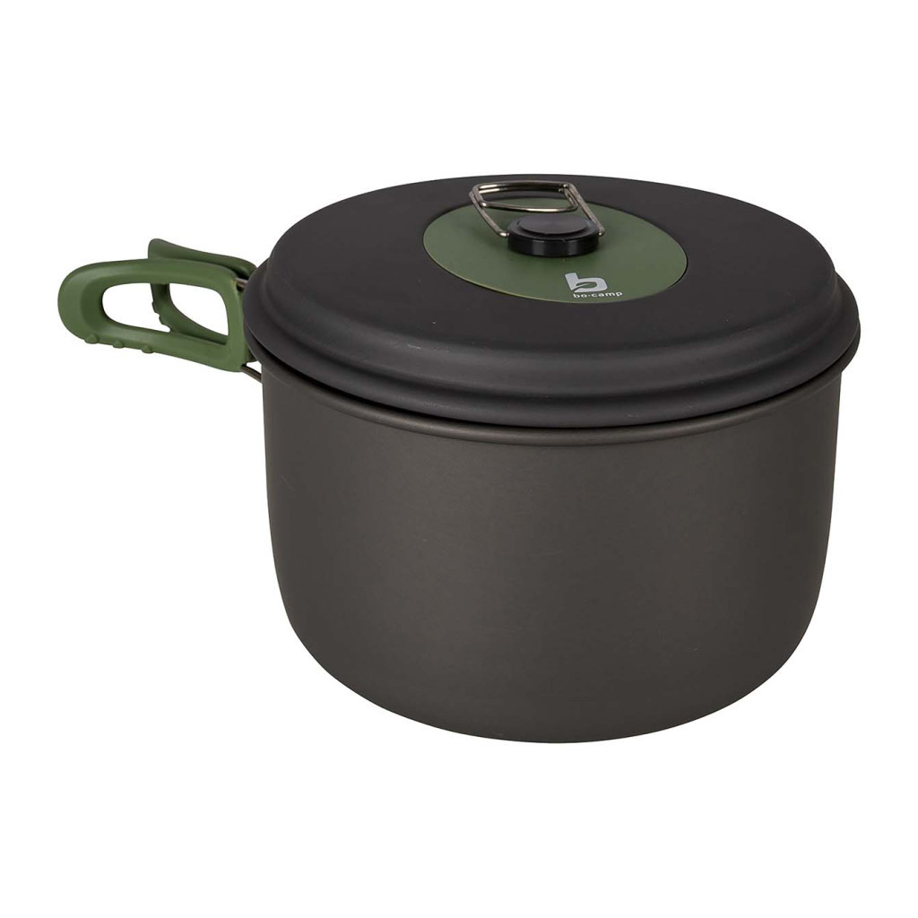 Набір туристичного посуду Bo-Camp Explorer 3 Pieces Hard Anodized Grey/Green (2200239) - изображение 5