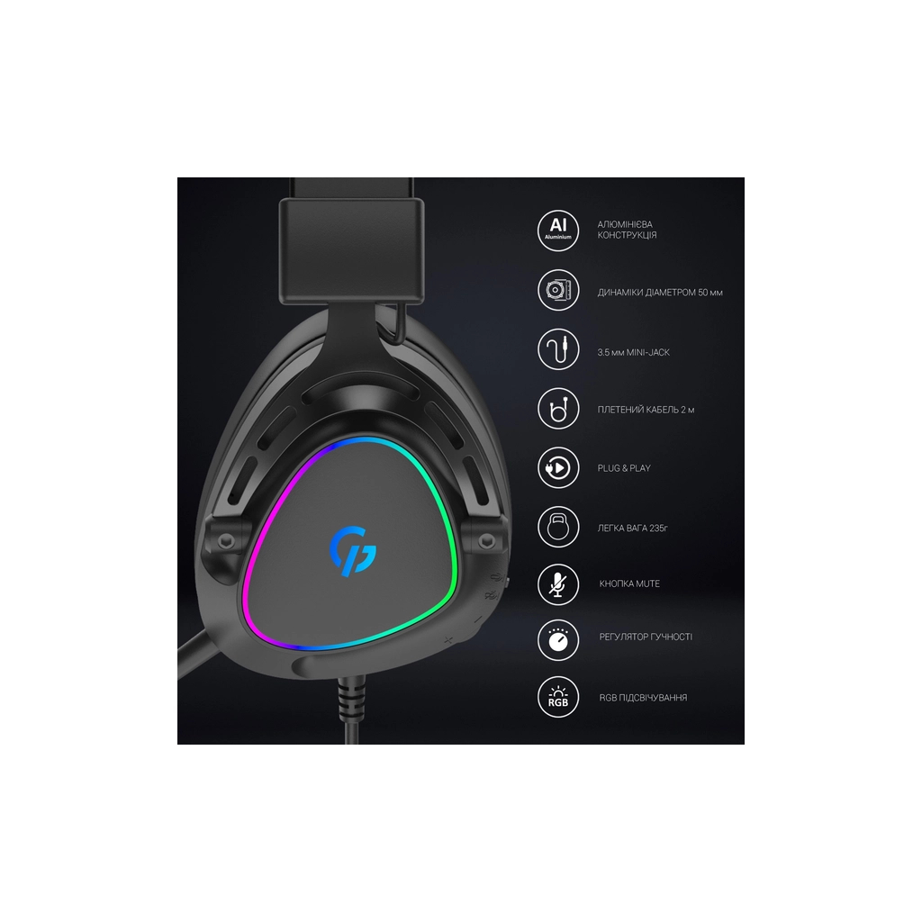 Навушники GamePro HS783 RGB Black (HS783) - зображення 11