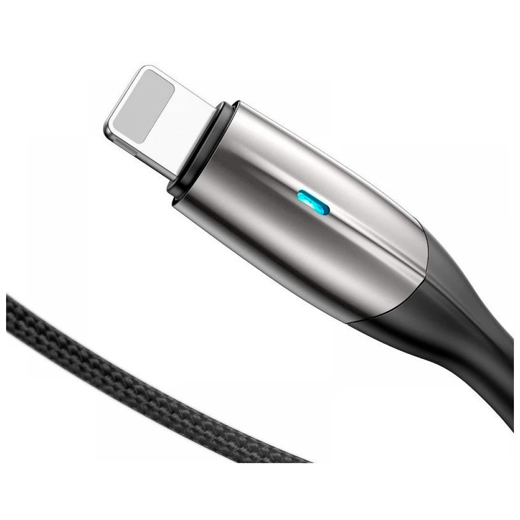 Дата кабель USB 2.0 AM to Lightning 2.0m 1.5A black Baseus (CALSP-C01) - зображення 4
