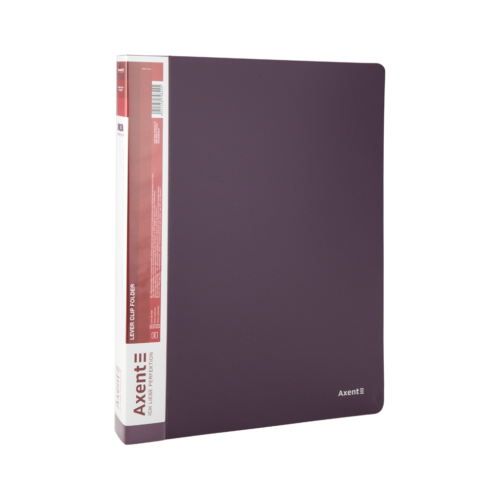 Папка з затиском Axent A4 700 мкм Прозора Сливова (1301-11-A) - зображення 2