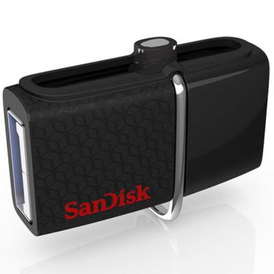 USB флеш накопичувач SanDisk 64GB Ultra Dual Drive Black OTG USB 3.0 (SDDD2-064G-G46) - зображення 2