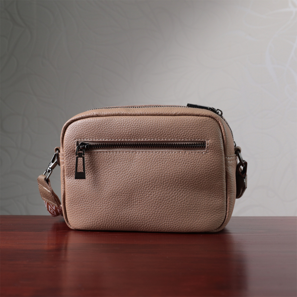 Сумка Vintage З натуральної шкіри Бежева (22637) - зображення 12