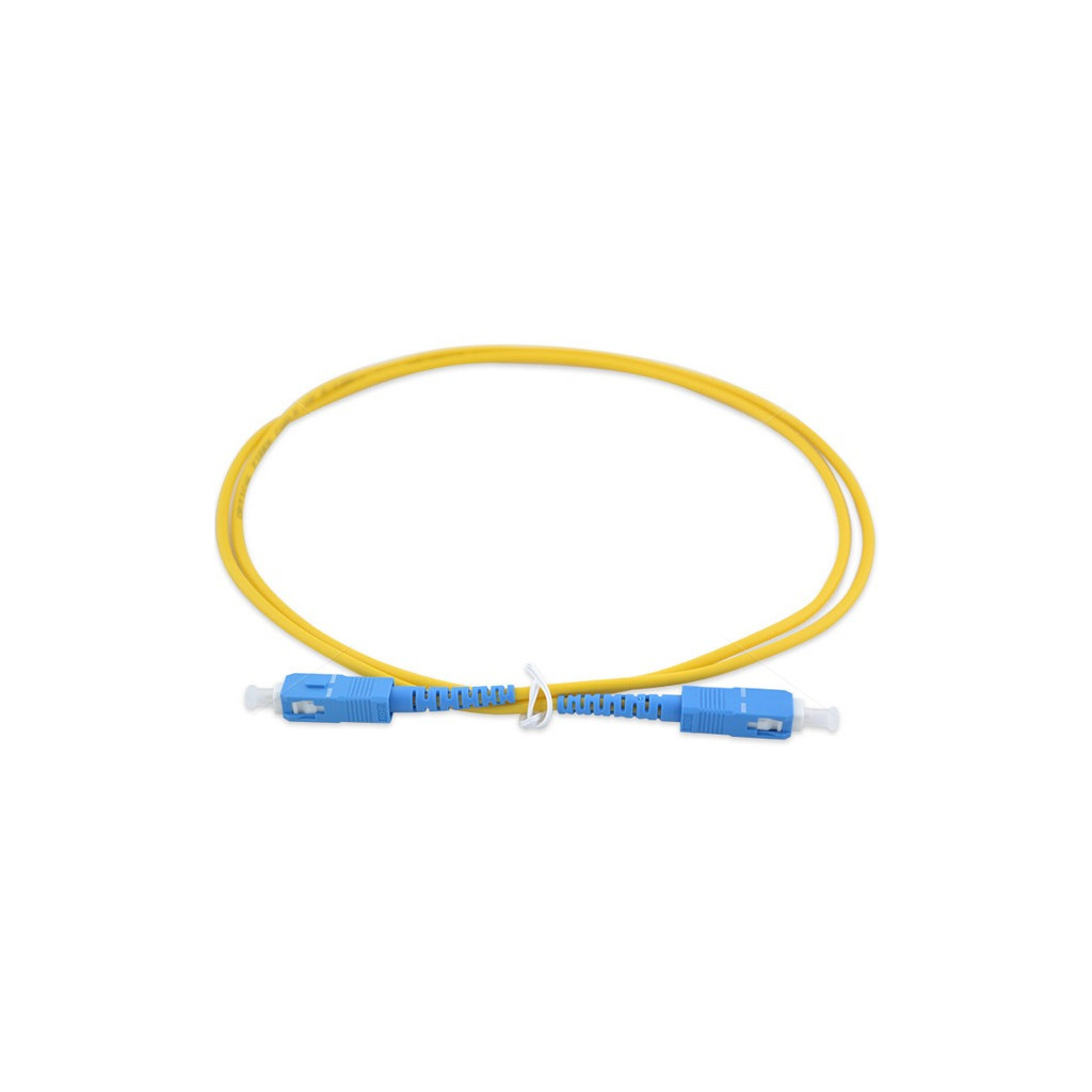 Оптичний патчкорд Eserver SC/UPC-SC/UPC SingleMode Simplex 1m (ES-SC-SC/UPC-1-SM-S) - зображення 1