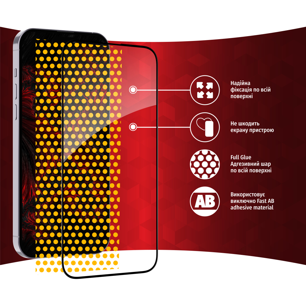 Скло захисне Intaleo Full Glue Apple iPhone 14 Pro (1283126542084) - изображение 6