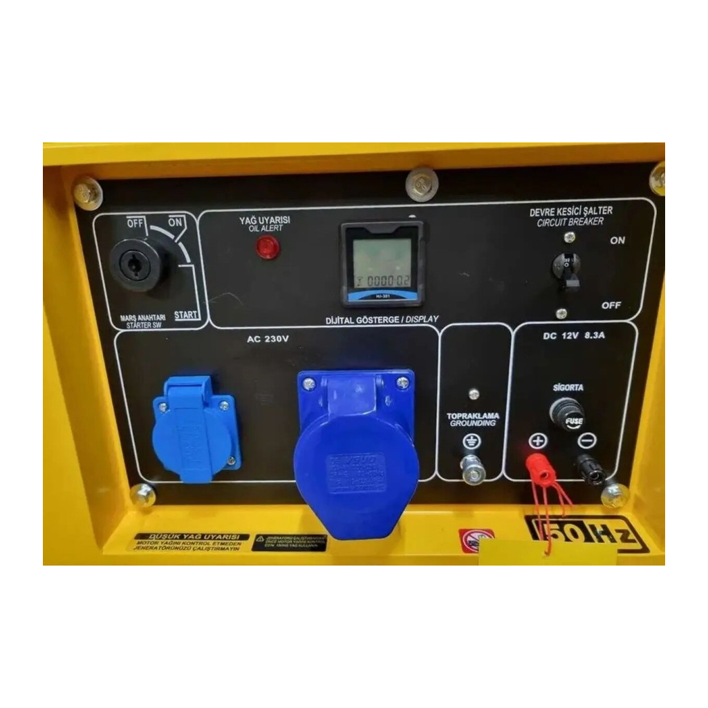 Генератор KAMA KDK10000SC, дизель, 7.5kW, 9,4KVA, 230V, 30л (KDK10000SC) - зображення 2