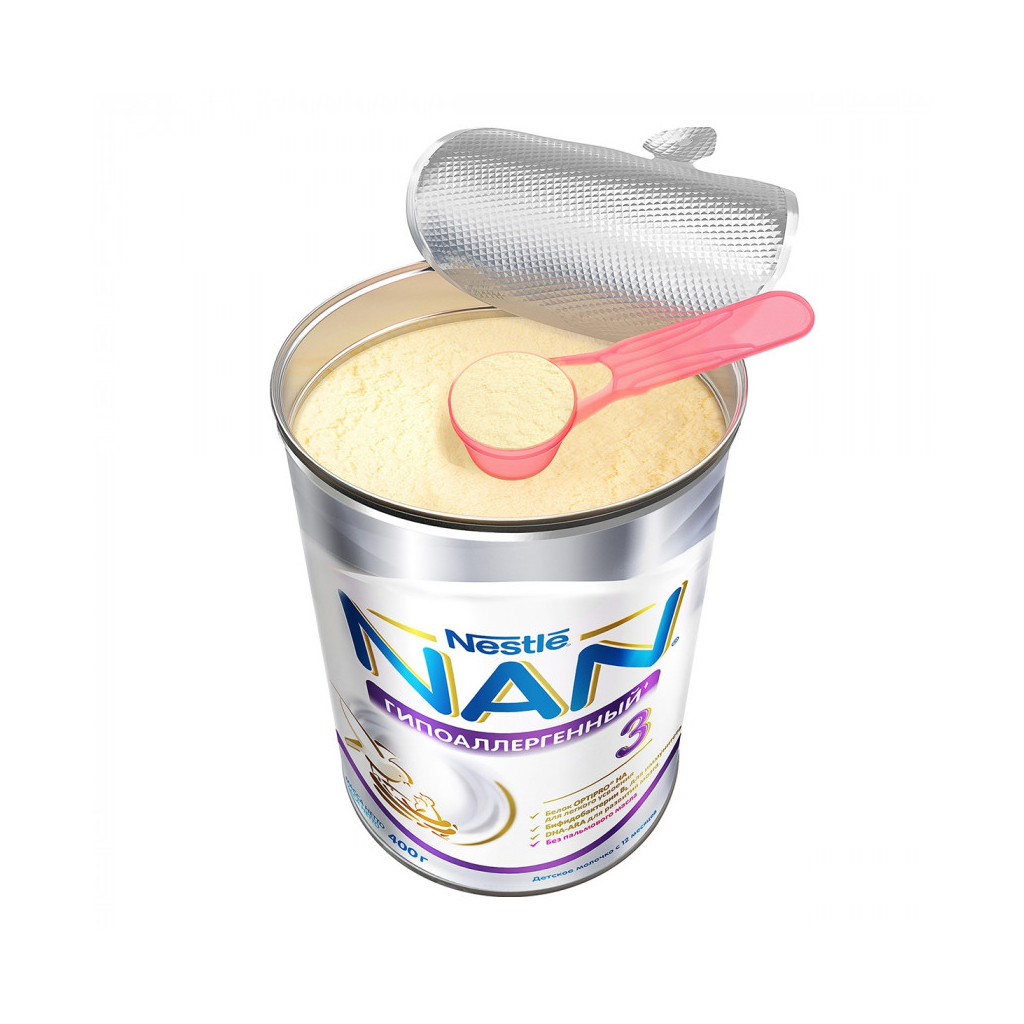 Дитяча суміш Nestle NAN 3 Гіпоалергенний +12 мiс. 400 г (7613034080028) - зображення 4