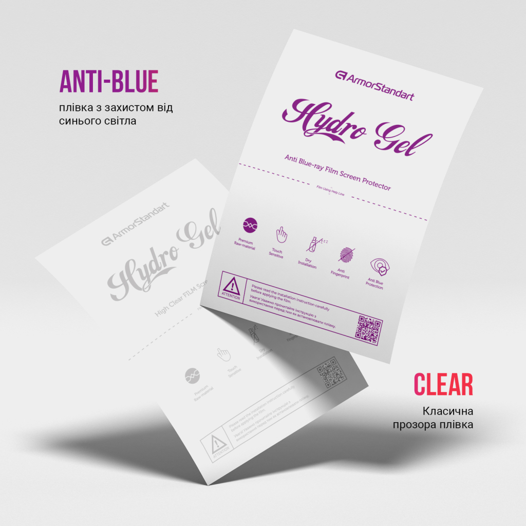 Плівка захисна Armorstandart Kit Clear + Anti-Blue Samsung A15 4G (A155) (ARM80685) - зображення 2