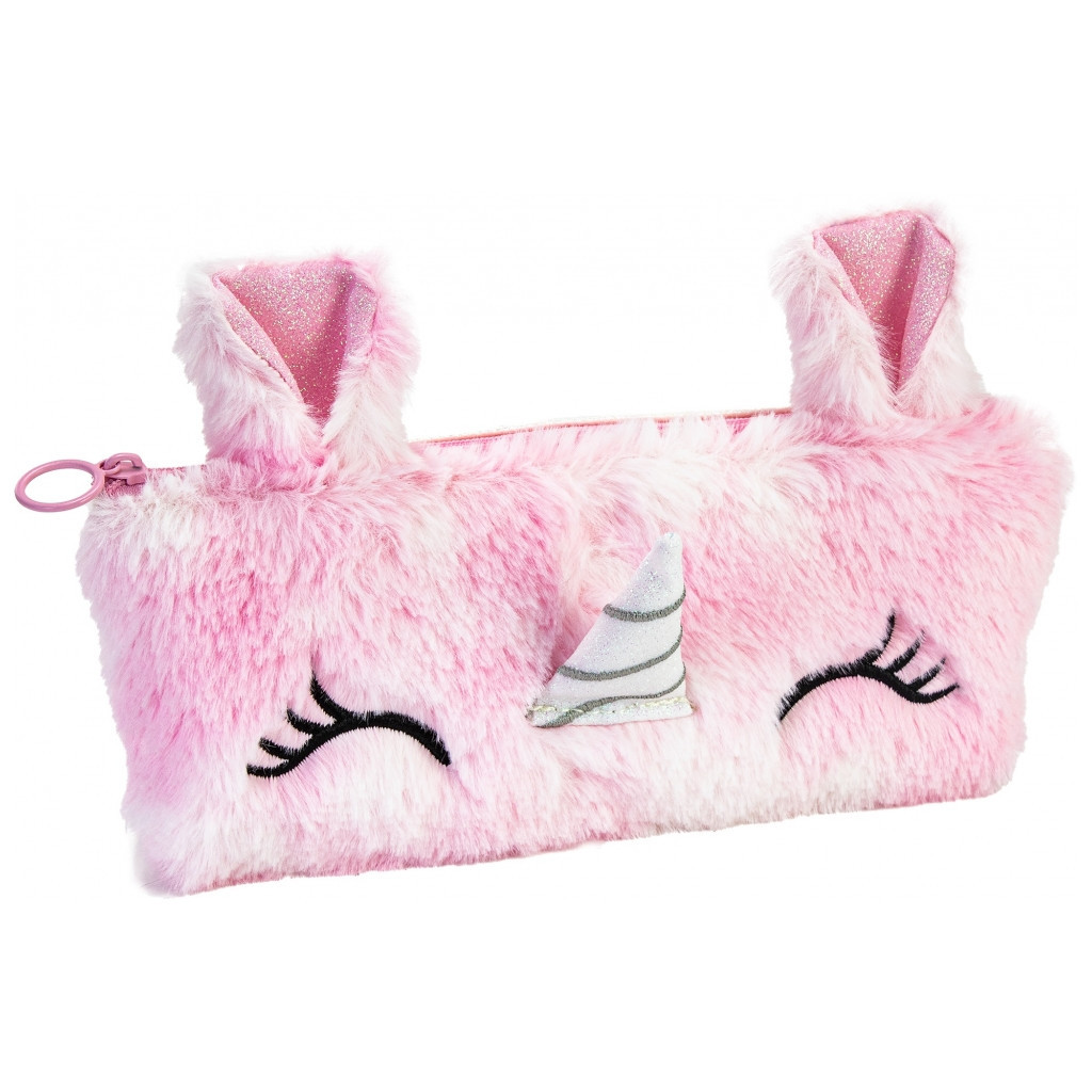 Пенал Cool For School плюшевий 1 відділення рожевий (CF87068) - изображение 1