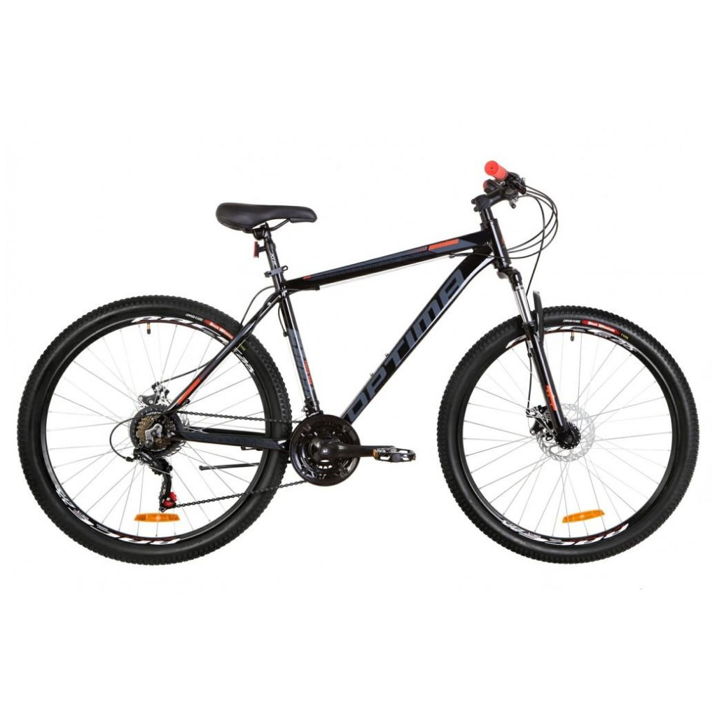 Велосипед Optimabikes 27.5" MOTION AM DD рама-19" 2019 чорно-помаранчевий (OPS-OP-27.5-026) - зображення 1