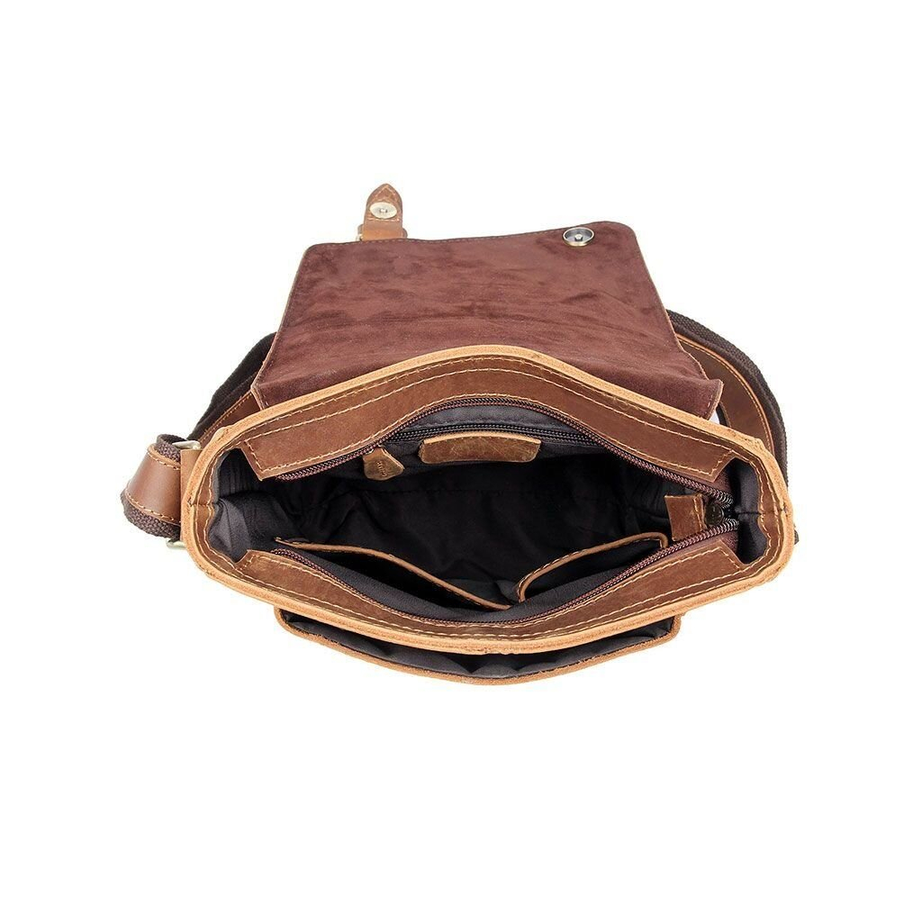 Сумка Vintage Шкіряна чоловіча Коричнева (20206) - зображення 11