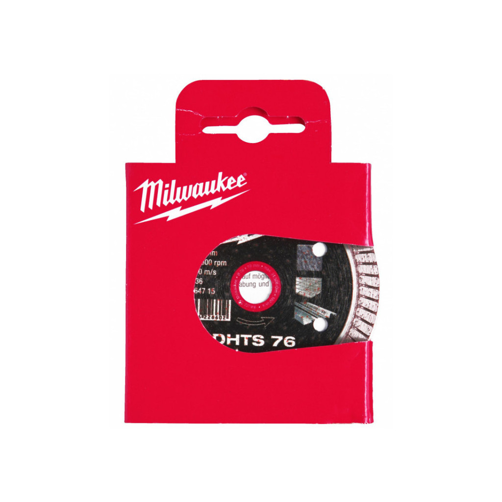 Круг відрізний Milwaukee для M12 FCOT, алмазний DHTS 76, 76мм (4932464715) - зображення 3