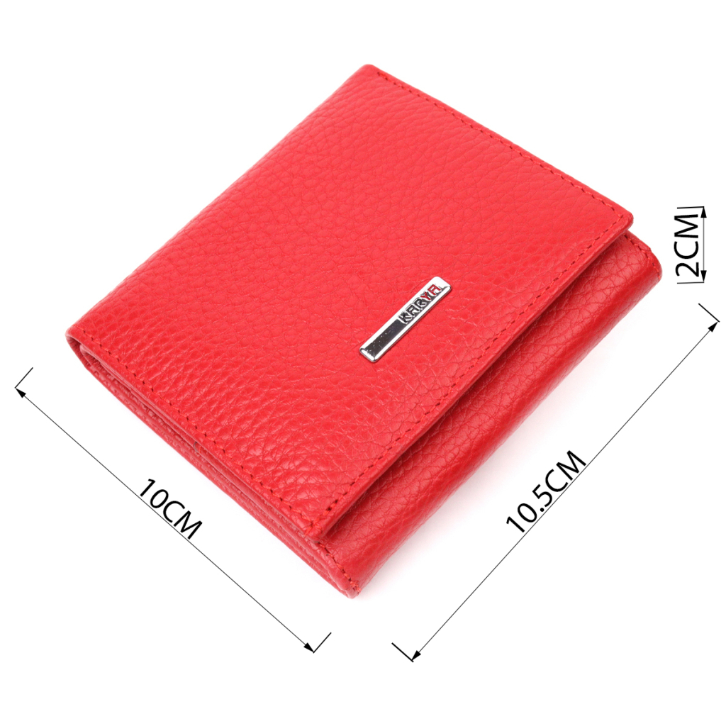 Гаманець Karya З натуральної шкіри Червоний (21380) - зображення 3