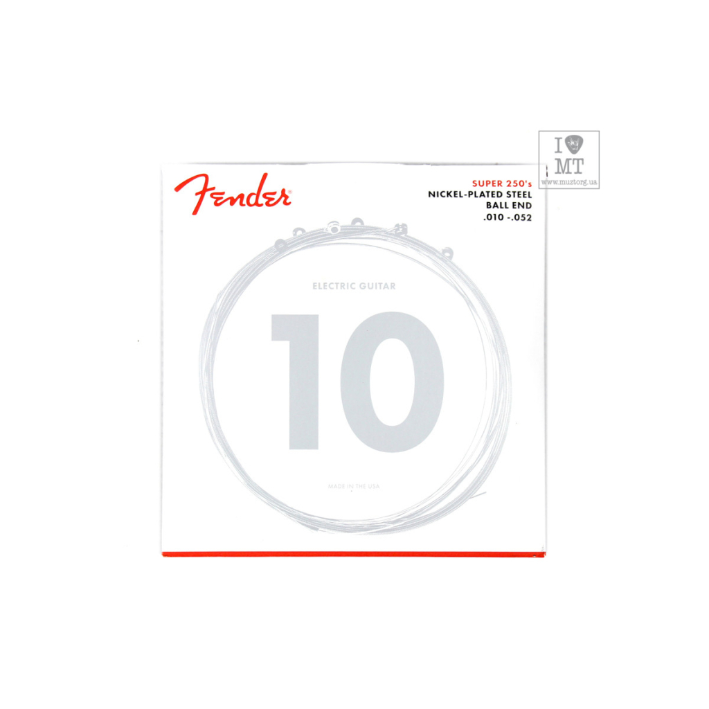 Струни для гітари Fender 250RH (10-52) (A009837) - зображення 1