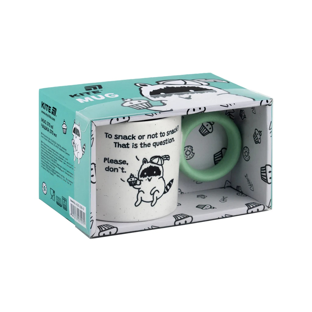 Чашка Kite 370 мл Cupcake racoon (K25-220-3) - зображення 3
