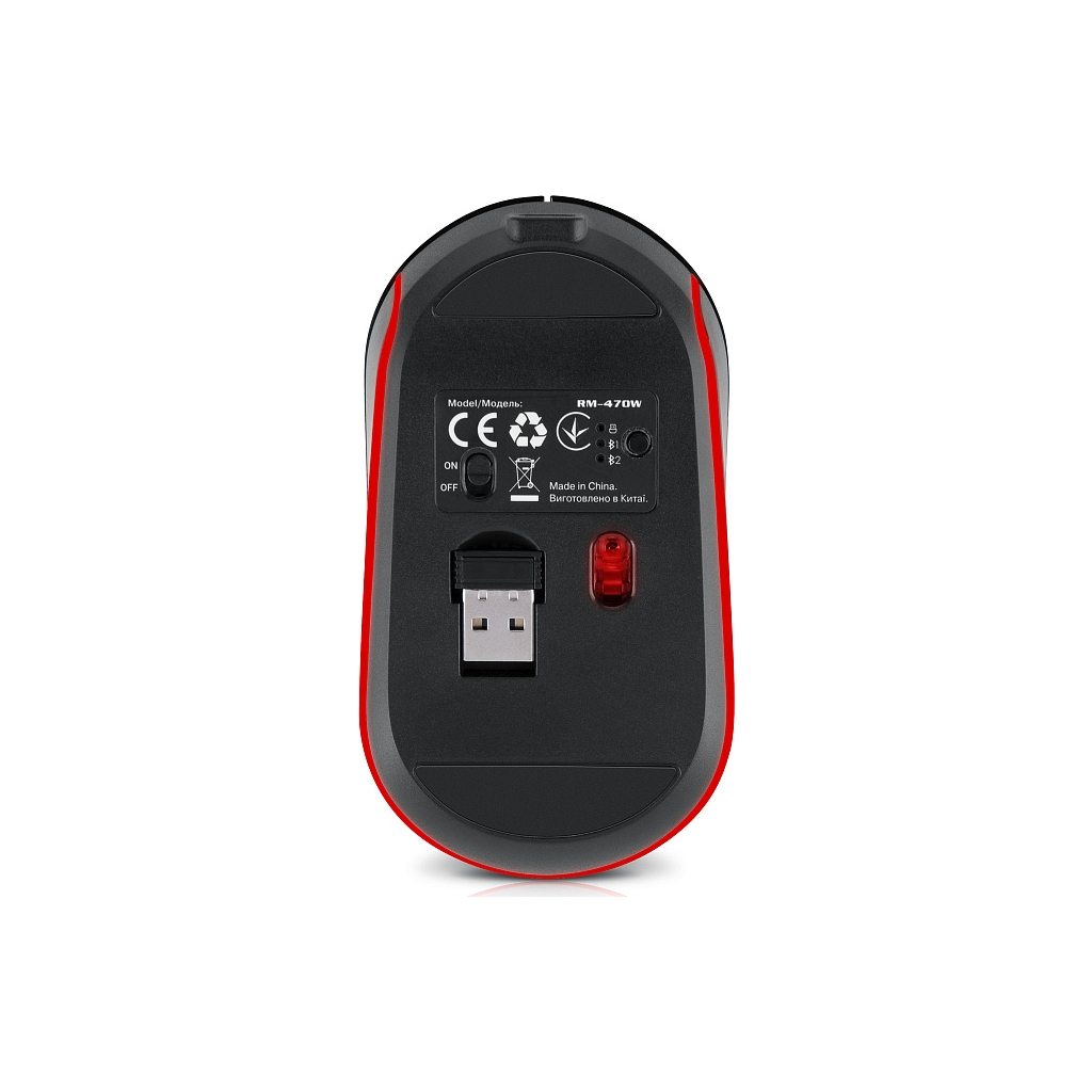 Мишка REAL-EL RM-470W Wireless/Bluetooth Dark Gray (EL123200049) - зображення 8